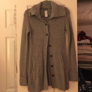 Patagonia Gray Buttoned Cardigan Sweater